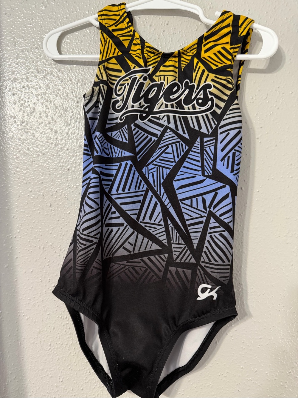 GK Yellow Black Purple ‘LSU Tigers' Graphic Leotard